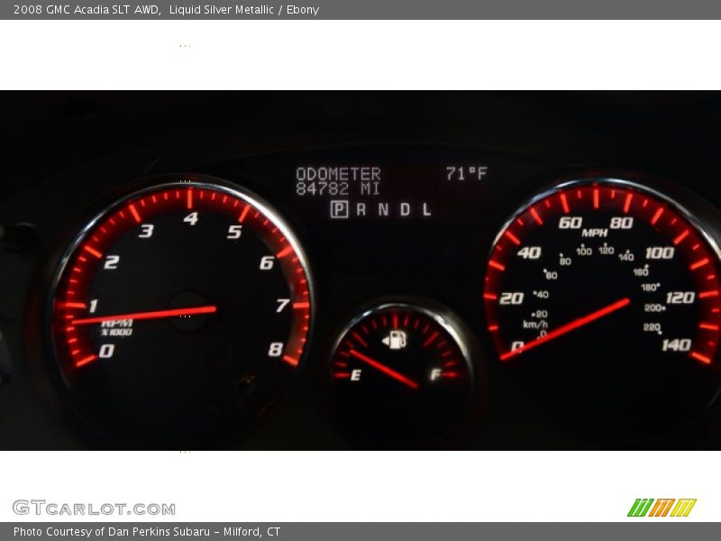 Liquid Silver Metallic / Ebony 2008 GMC Acadia SLT AWD