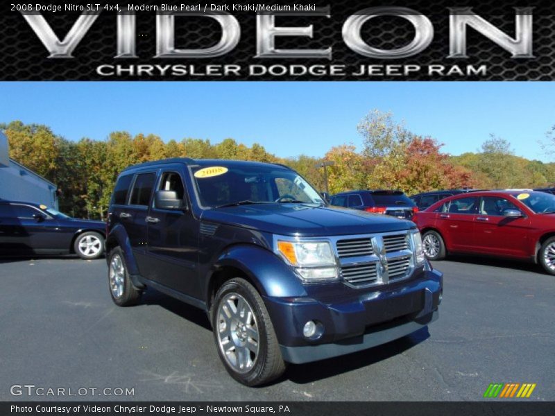 Modern Blue Pearl / Dark Khaki/Medium Khaki 2008 Dodge Nitro SLT 4x4