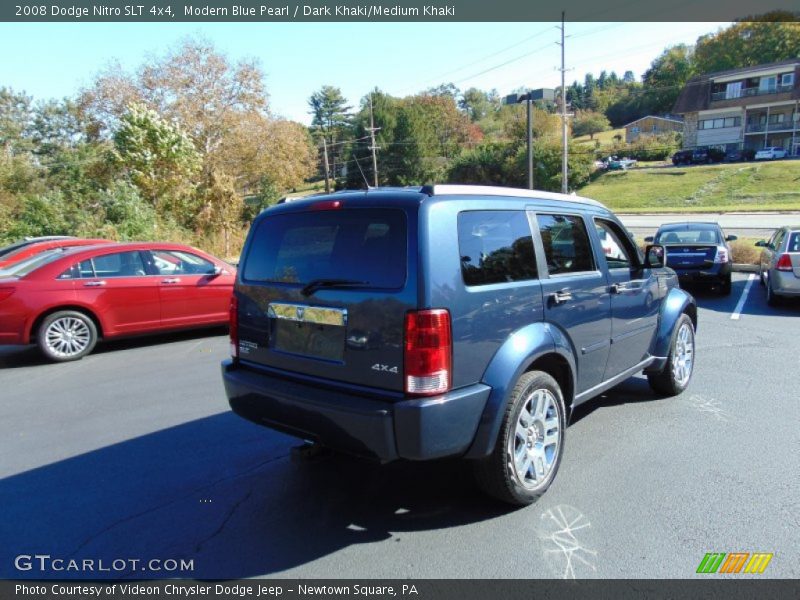 Modern Blue Pearl / Dark Khaki/Medium Khaki 2008 Dodge Nitro SLT 4x4