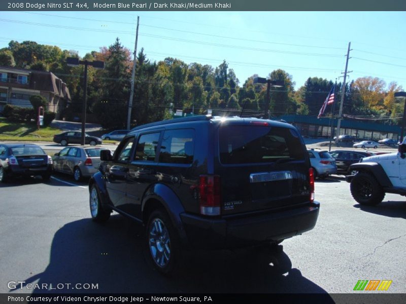 Modern Blue Pearl / Dark Khaki/Medium Khaki 2008 Dodge Nitro SLT 4x4