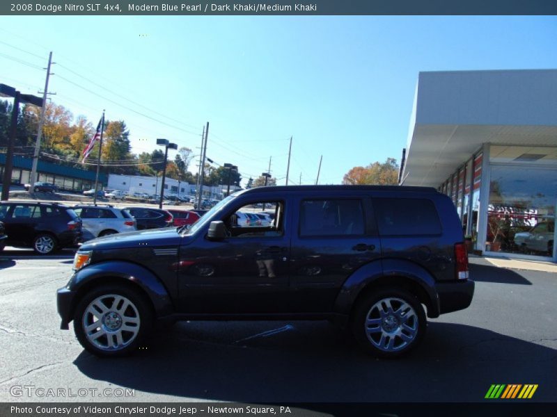 Modern Blue Pearl / Dark Khaki/Medium Khaki 2008 Dodge Nitro SLT 4x4