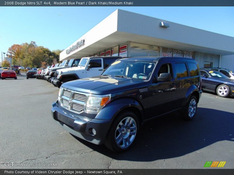 Modern Blue Pearl / Dark Khaki/Medium Khaki 2008 Dodge Nitro SLT 4x4