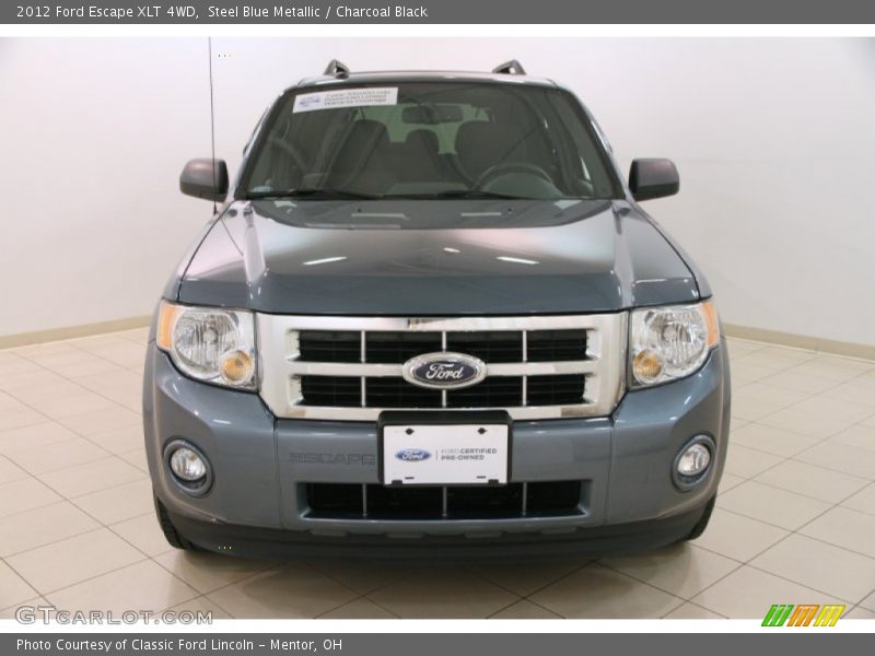 Steel Blue Metallic / Charcoal Black 2012 Ford Escape XLT 4WD