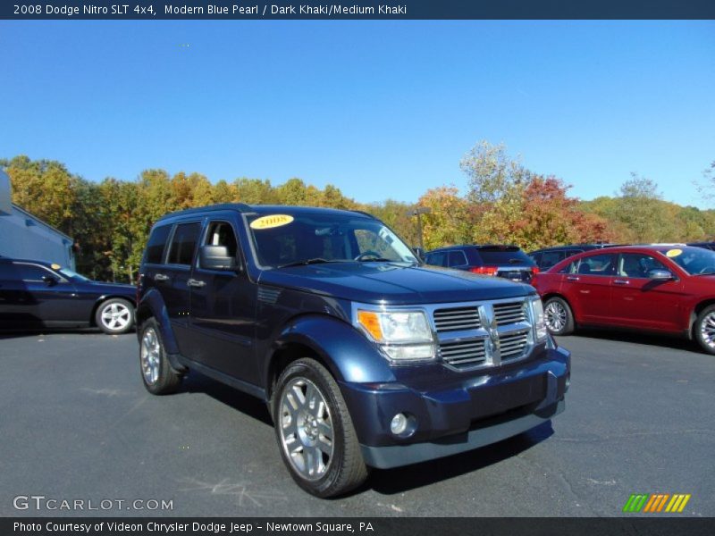 Modern Blue Pearl / Dark Khaki/Medium Khaki 2008 Dodge Nitro SLT 4x4