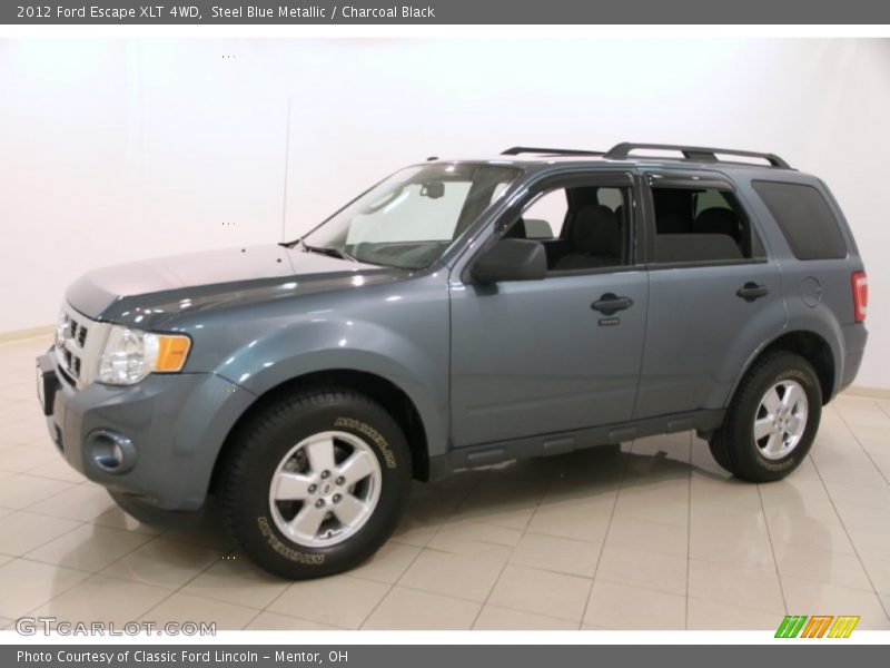 Steel Blue Metallic / Charcoal Black 2012 Ford Escape XLT 4WD