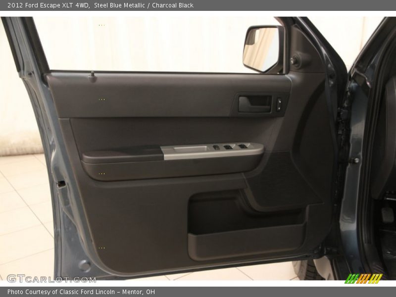 Steel Blue Metallic / Charcoal Black 2012 Ford Escape XLT 4WD