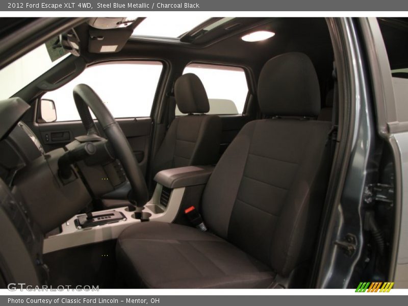 Steel Blue Metallic / Charcoal Black 2012 Ford Escape XLT 4WD