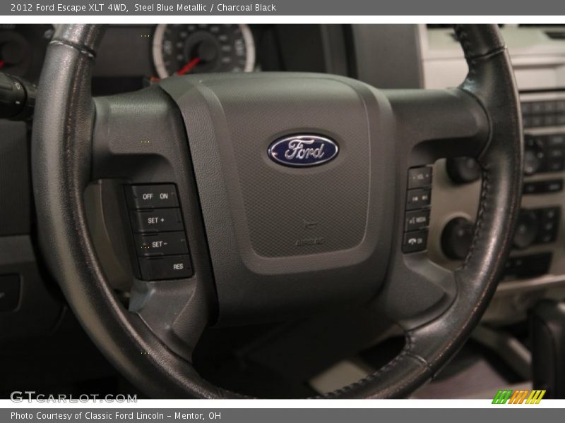 Steel Blue Metallic / Charcoal Black 2012 Ford Escape XLT 4WD