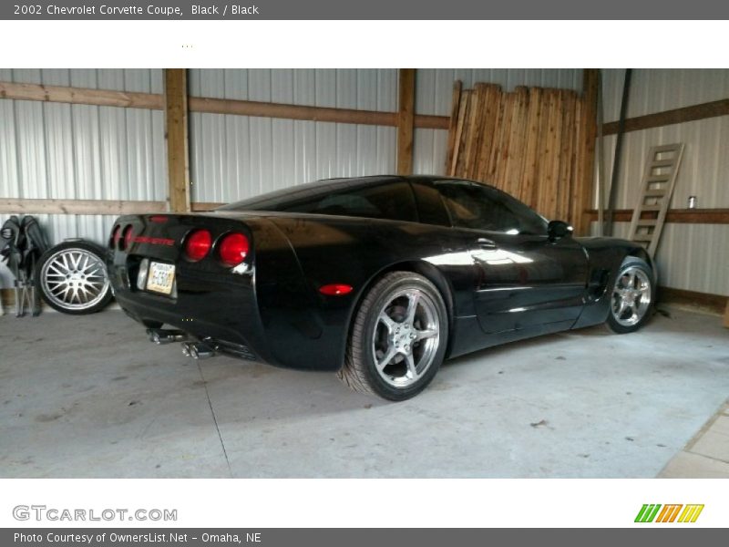 Black / Black 2002 Chevrolet Corvette Coupe