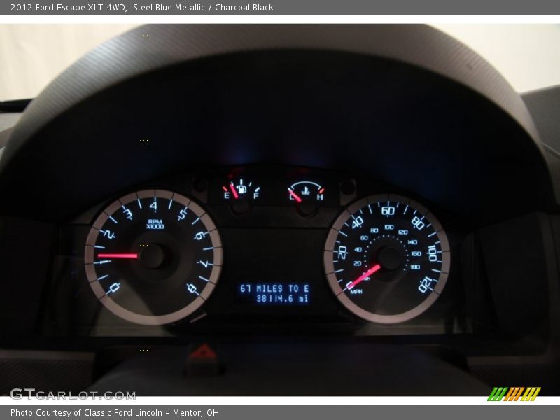 Steel Blue Metallic / Charcoal Black 2012 Ford Escape XLT 4WD