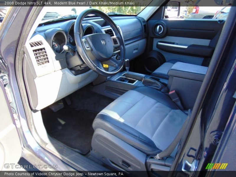 Modern Blue Pearl / Dark Khaki/Medium Khaki 2008 Dodge Nitro SLT 4x4