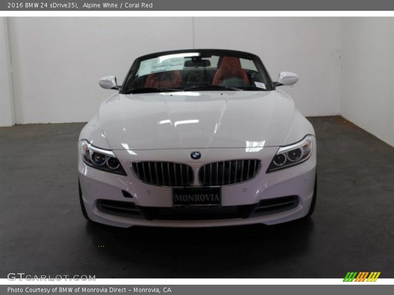Alpine White / Coral Red 2016 BMW Z4 sDrive35i