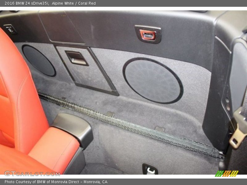 Alpine White / Coral Red 2016 BMW Z4 sDrive35i
