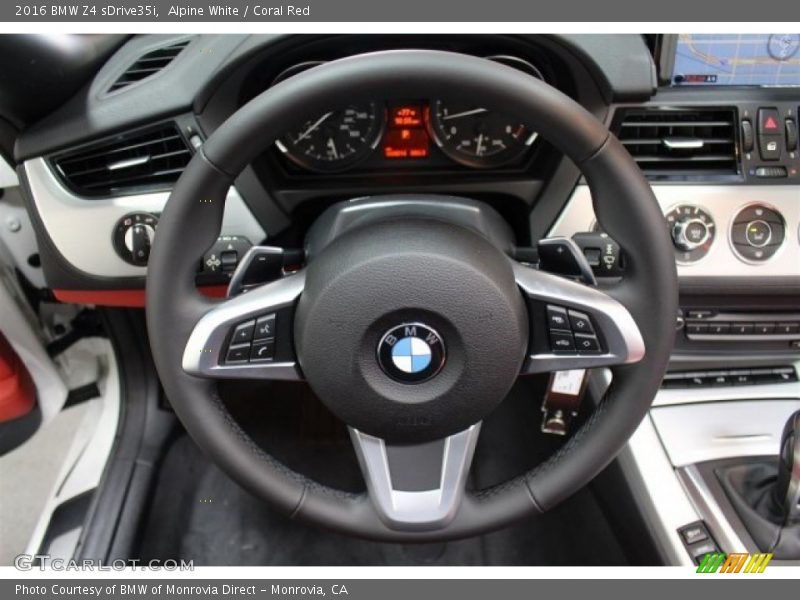 Alpine White / Coral Red 2016 BMW Z4 sDrive35i
