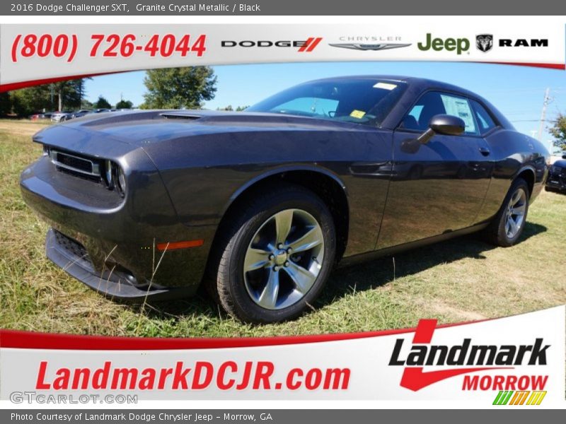 Granite Crystal Metallic / Black 2016 Dodge Challenger SXT