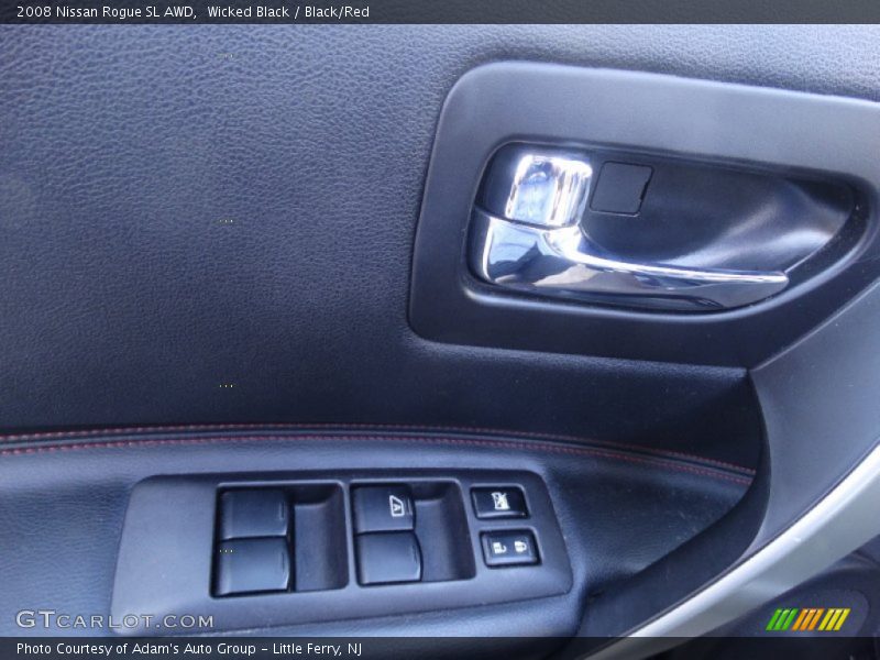 Wicked Black / Black/Red 2008 Nissan Rogue SL AWD