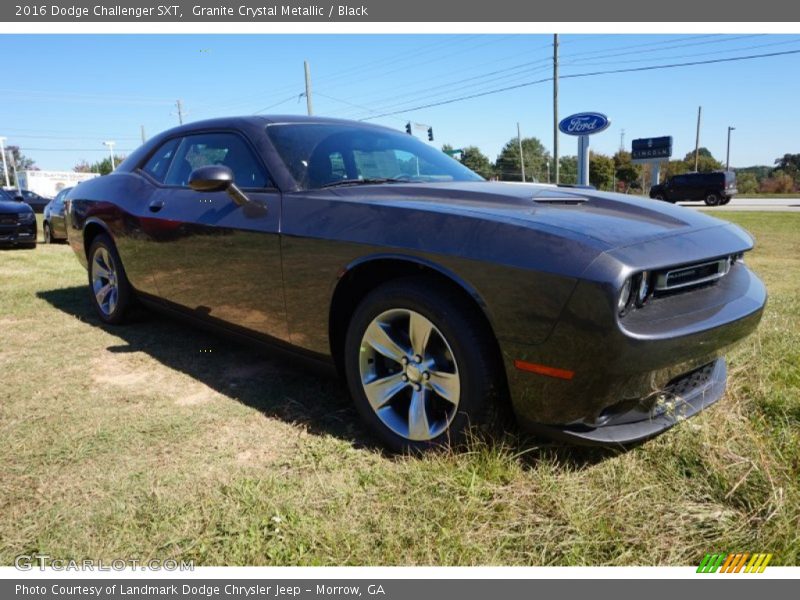 Granite Crystal Metallic / Black 2016 Dodge Challenger SXT