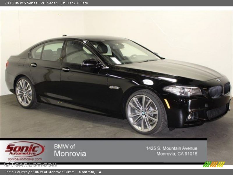 Jet Black / Black 2016 BMW 5 Series 528i Sedan