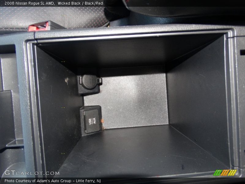 Wicked Black / Black/Red 2008 Nissan Rogue SL AWD