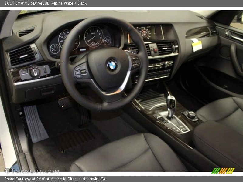 Alpine White / Black 2016 BMW X3 xDrive28i