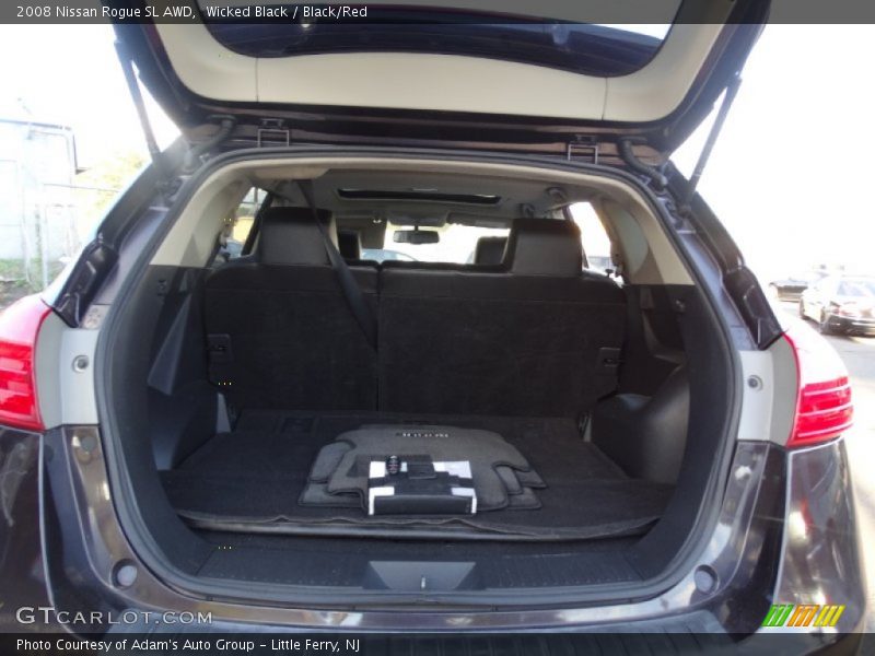 Wicked Black / Black/Red 2008 Nissan Rogue SL AWD