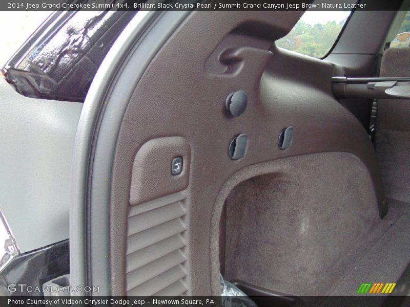 Brilliant Black Crystal Pearl / Summit Grand Canyon Jeep Brown Natura Leather 2014 Jeep Grand Cherokee Summit 4x4