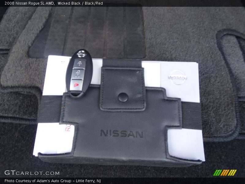 Wicked Black / Black/Red 2008 Nissan Rogue SL AWD