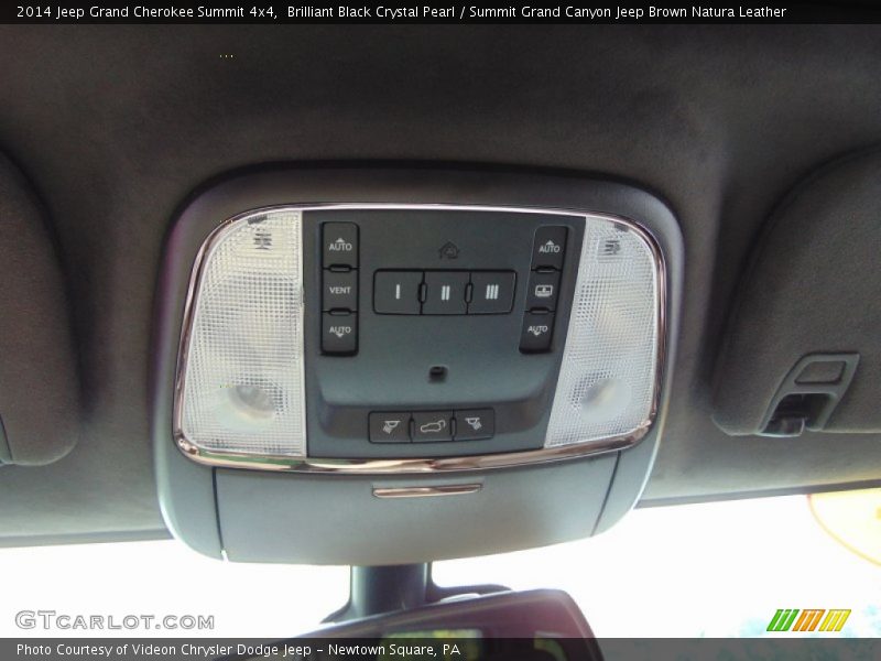 Brilliant Black Crystal Pearl / Summit Grand Canyon Jeep Brown Natura Leather 2014 Jeep Grand Cherokee Summit 4x4