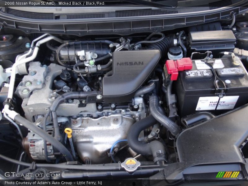 Wicked Black / Black/Red 2008 Nissan Rogue SL AWD