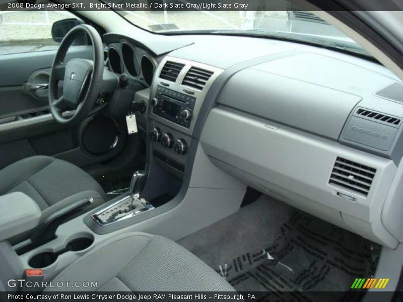 Bright Silver Metallic / Dark Slate Gray/Light Slate Gray 2008 Dodge Avenger SXT