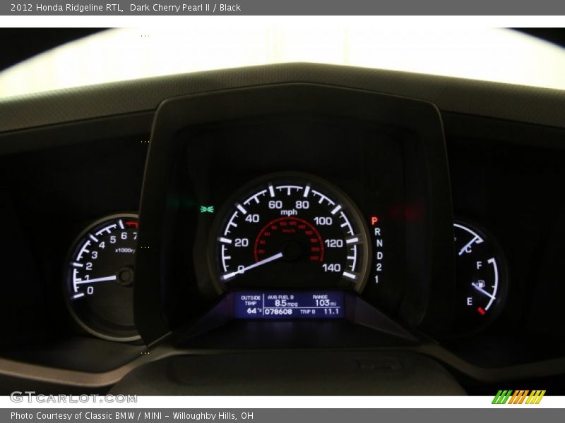  2012 Ridgeline RTL RTL Gauges