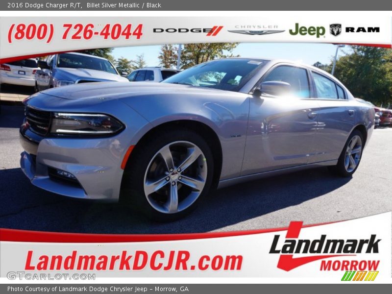 Billet Silver Metallic / Black 2016 Dodge Charger R/T