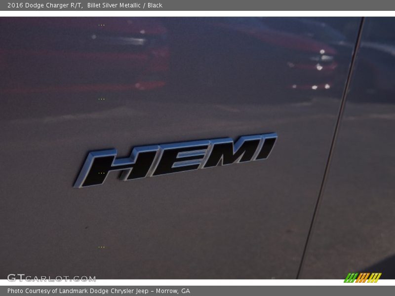 Billet Silver Metallic / Black 2016 Dodge Charger R/T