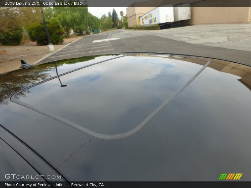 Obsidian Black / Black 2008 Lexus IS 250