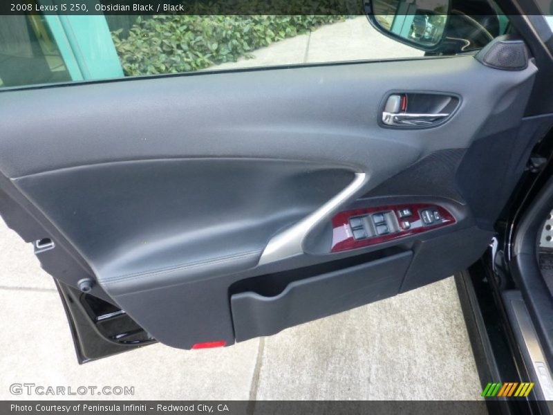 Obsidian Black / Black 2008 Lexus IS 250