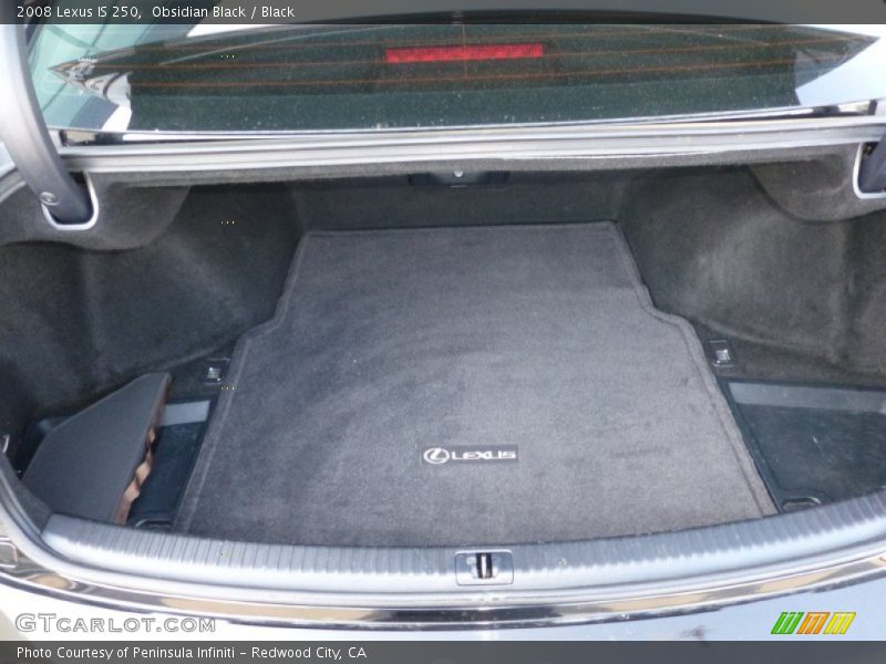 Obsidian Black / Black 2008 Lexus IS 250