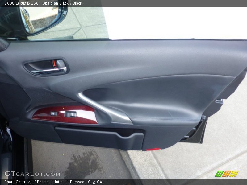 Obsidian Black / Black 2008 Lexus IS 250