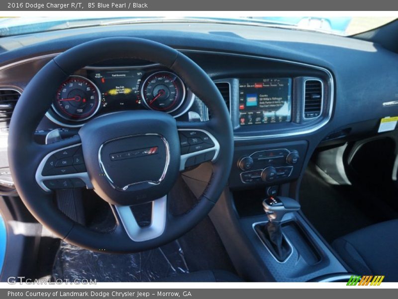 B5 Blue Pearl / Black 2016 Dodge Charger R/T