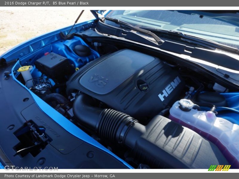B5 Blue Pearl / Black 2016 Dodge Charger R/T