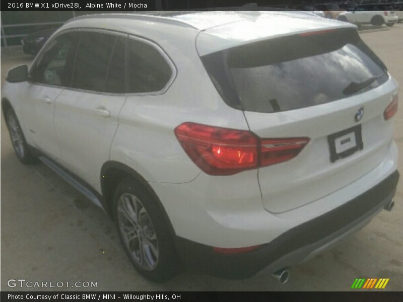 Alpine White / Mocha 2016 BMW X1 xDrive28i