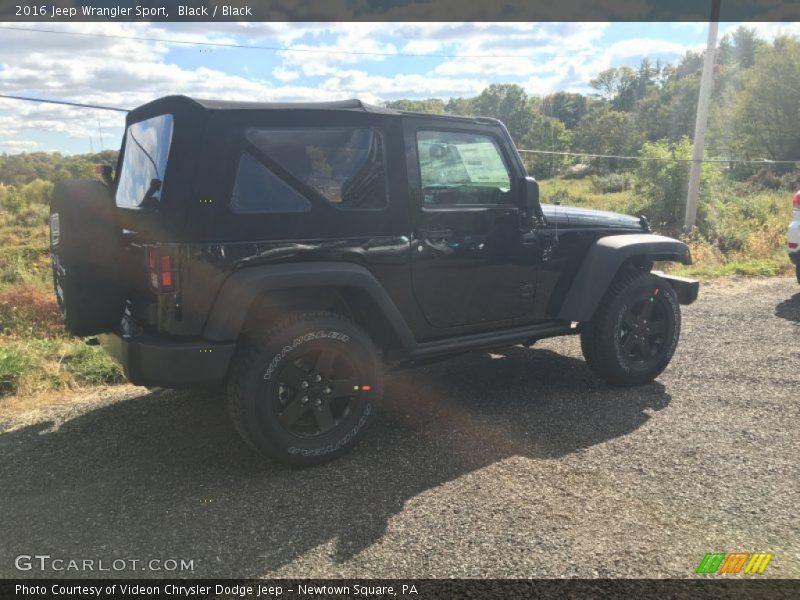 Black / Black 2016 Jeep Wrangler Sport