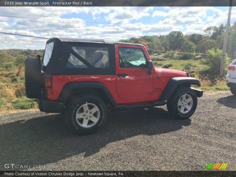 Firecracker Red / Black 2016 Jeep Wrangler Sport