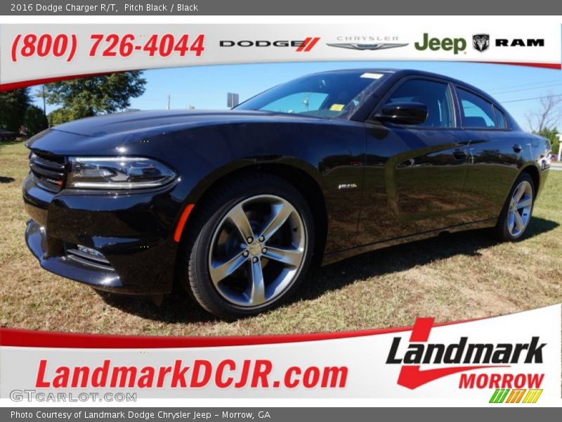 Pitch Black / Black 2016 Dodge Charger R/T
