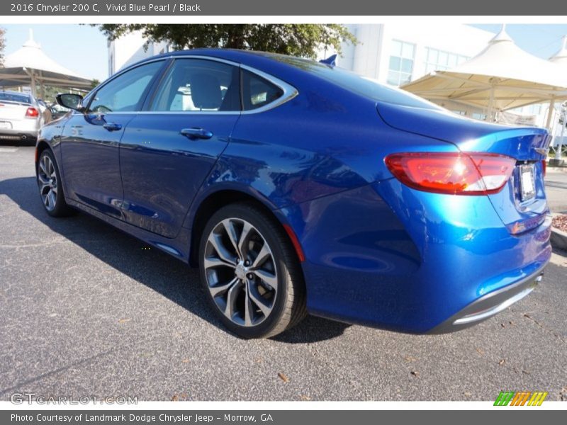 Vivid Blue Pearl / Black 2016 Chrysler 200 C