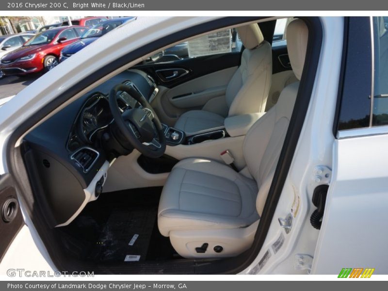 Bright White / Black/Linen 2016 Chrysler 200 C