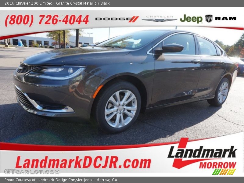 Granite Crystal Metallic / Black 2016 Chrysler 200 Limited