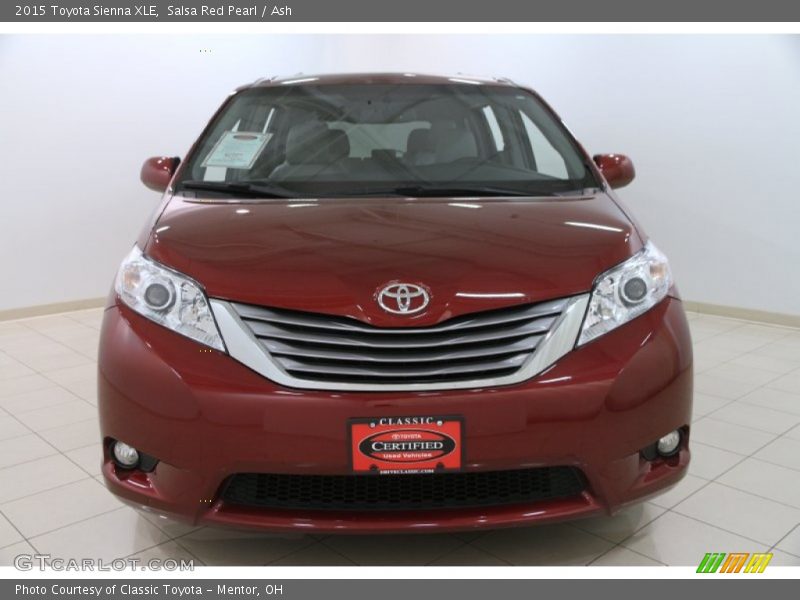 Salsa Red Pearl / Ash 2015 Toyota Sienna XLE