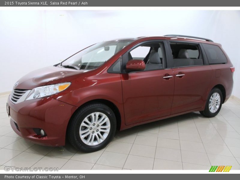 Salsa Red Pearl / Ash 2015 Toyota Sienna XLE