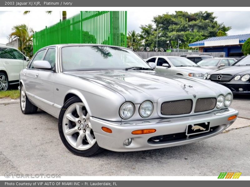 Platinum / Ivory 2003 Jaguar XJ XJR