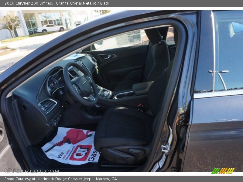 Granite Crystal Metallic / Black 2016 Chrysler 200 Limited